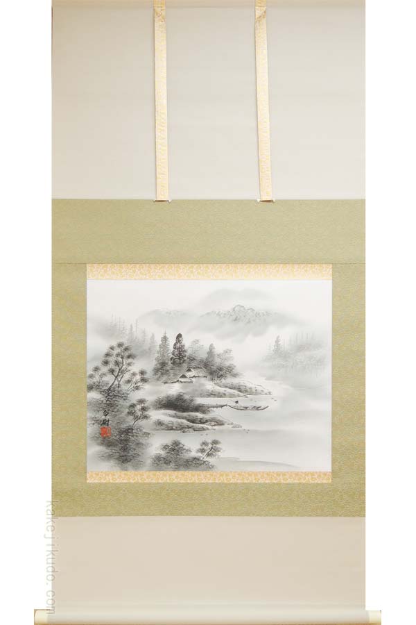 楽天市場】伊東深水 掛け軸 『吹雪』 送料無料 【掛軸】【一間床】【丈