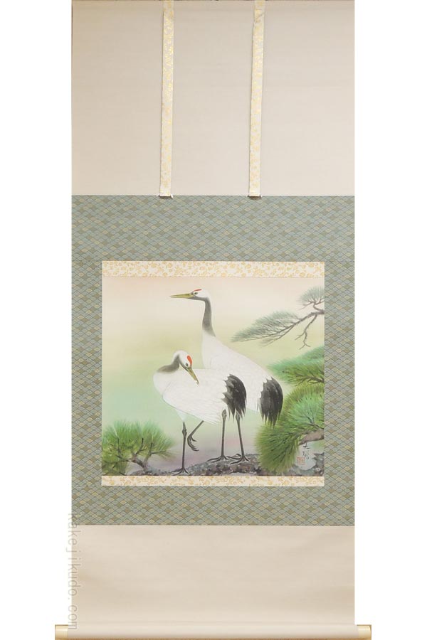 楽天市場】掛け軸 尾形光琳 『松の図』 送料無料 【掛軸】【半間床