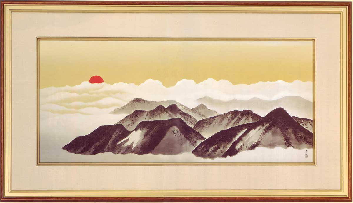 MEGU様へ 絵画　工芸品　横山大観　旧家より　霊峰　富士 絵画 横山大観 （よこやまたいかん）・ 霊峰不二（れいほうふじ