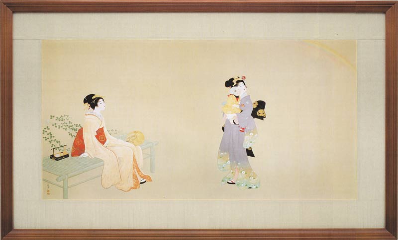 上村淳之、【四季花鳥図】、希少な額装用画集より、新品額装付、状態良好 上村淳之「四季花鳥図」 | 株式会社パブリケーションオフィス