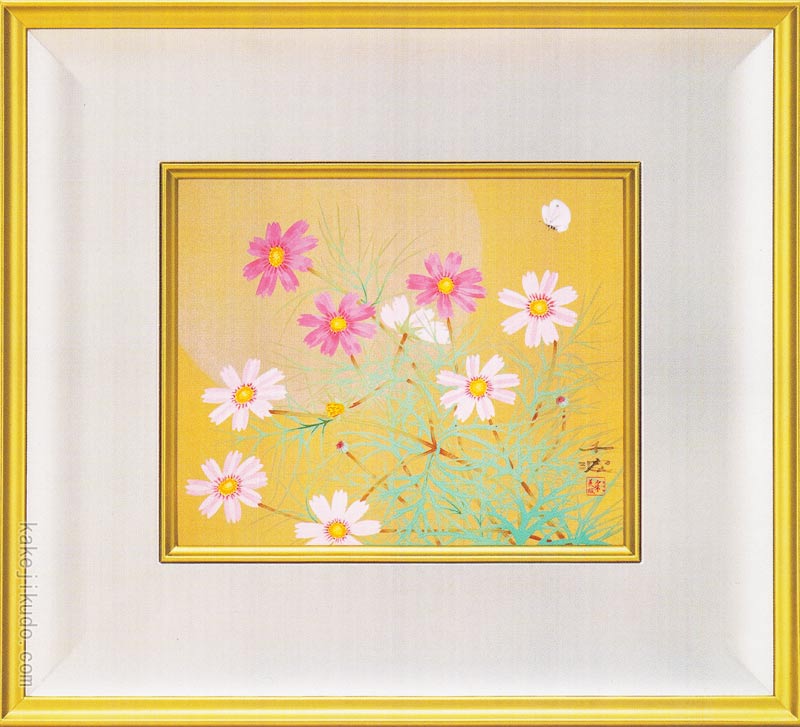 楽天市場】中島千波 絵画 雪椿 送料無料 【複製】【美術印刷】【巨匠