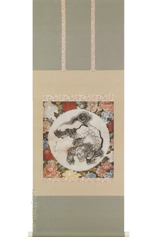 楽天市場】葛飾北斎 絵画 唐獅子図 送料無料 【複製】【美術印刷