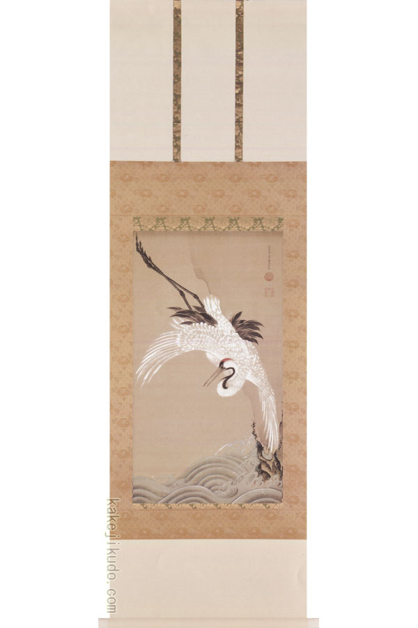 楽天市場】鈴木其一 掛け軸 歳首の図 送料無料 【掛軸】【一間床・半間