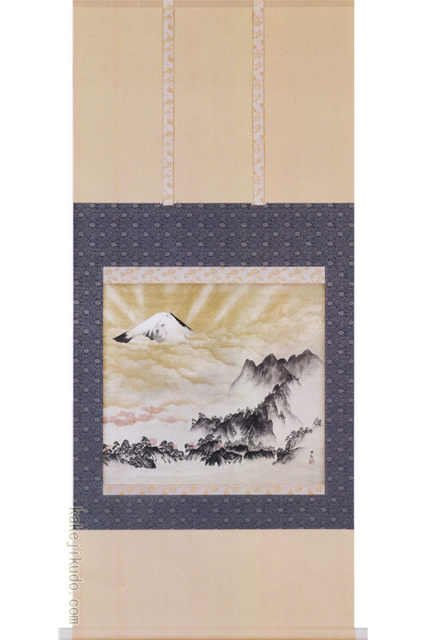 掛軸 童子 [B24140] 絹本 大観 風景 床の間 飾り 楽天市場】横山大観 掛け軸 無我 送料無料 【掛軸】【一間床