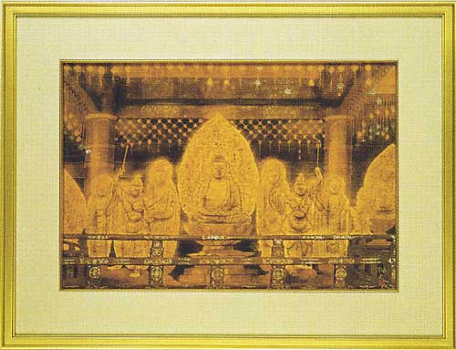 美品 平山郁夫「薬師寺東塔」岩絵具方式複製画 大塚工藝社 額縁入り 美品 平山郁夫「薬師寺東塔」岩絵具方式複製画 大塚工藝社 額縁