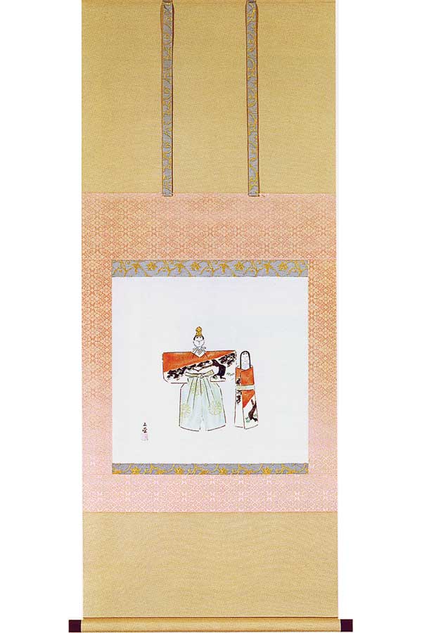 楽天市場】川合玉堂 掛け軸 時雨 送料無料 【掛軸】【一間床