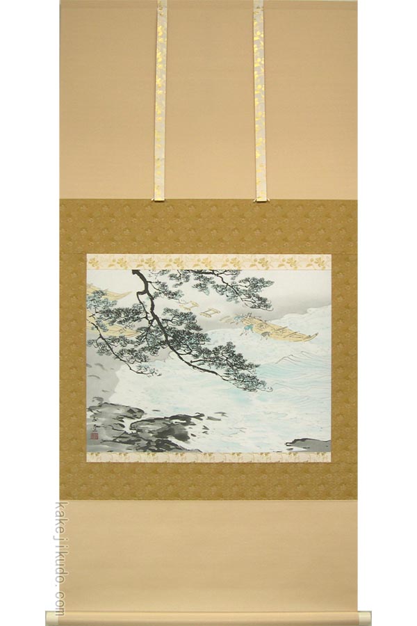 掛け軸　川合玉堂「時雨」 楽天市場】川合玉堂 掛け軸 時雨 送料無料 【掛軸】【一間床