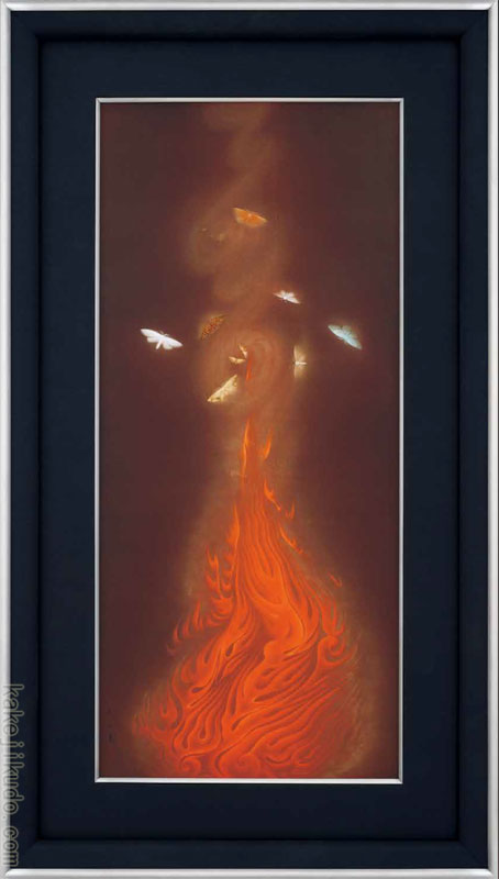 楽天市場】速水御舟 絵画 名樹散椿 送料無料 【複製】【美術印刷