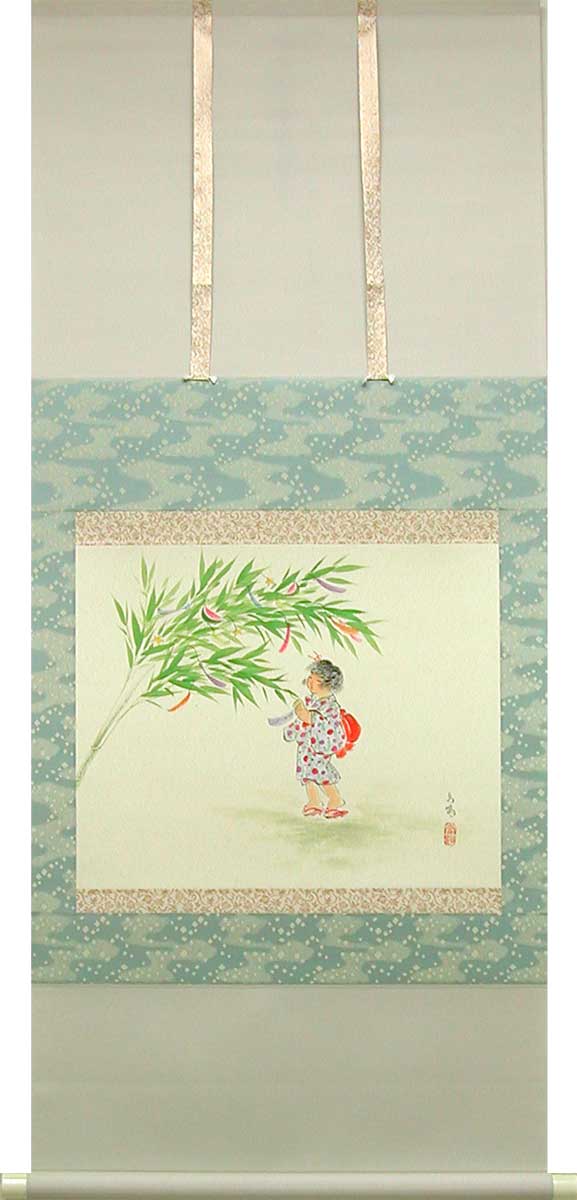 楽天市場】鏑木清方 掛け軸 朝涼 送料無料 【掛軸】【一間床・半間床