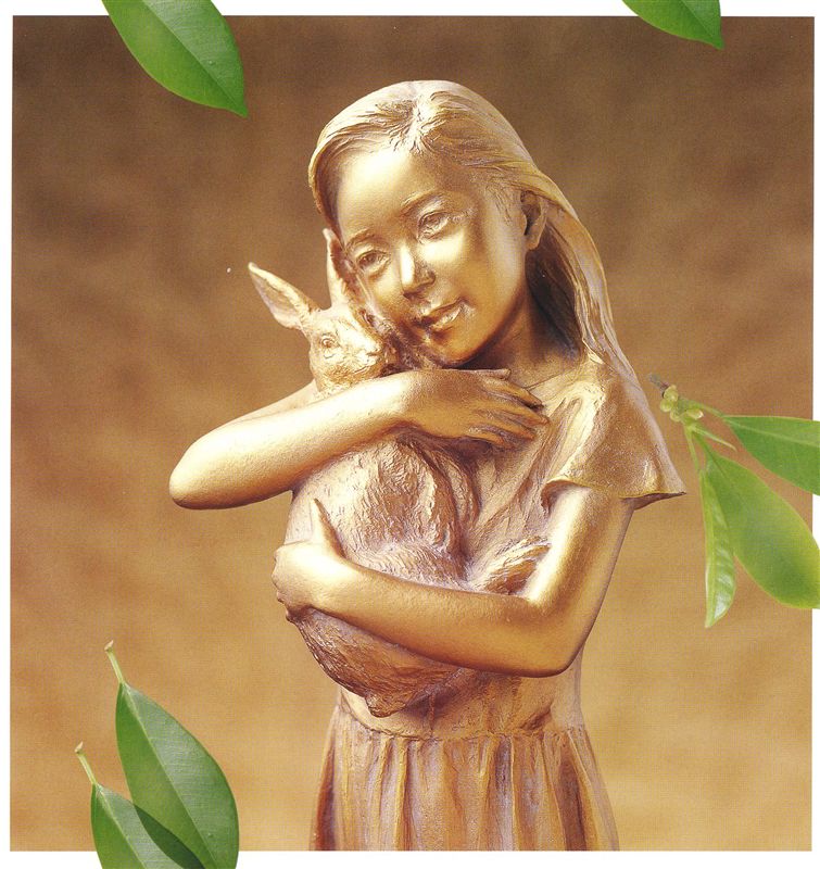 楽天市場】中村晋也 月からの使者たち （ブロンズ像） 送料無料