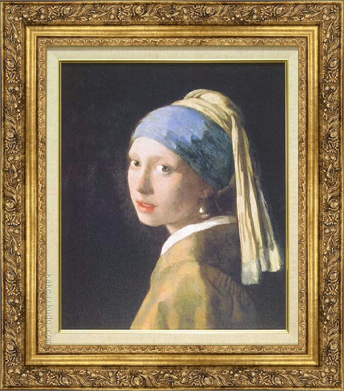 楽天市場】フェルメール「真珠の耳飾りの少女」 4号サイズ 立体