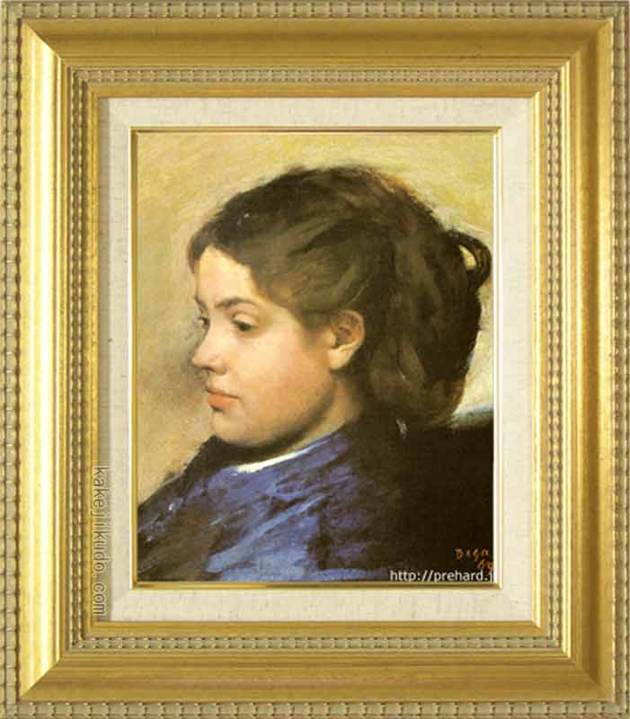 ドガ　絵画　ドビニ嬢　F3号　送料無料　【複製】【美術印刷】【世界の名画】【3・4号】｜掛け軸・絵画の専門店　掛軸堂画廊