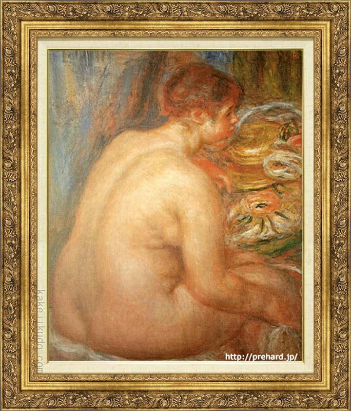 楽天市場】ルノワール 長い髪の浴女 6号 立体複製名画 美術品