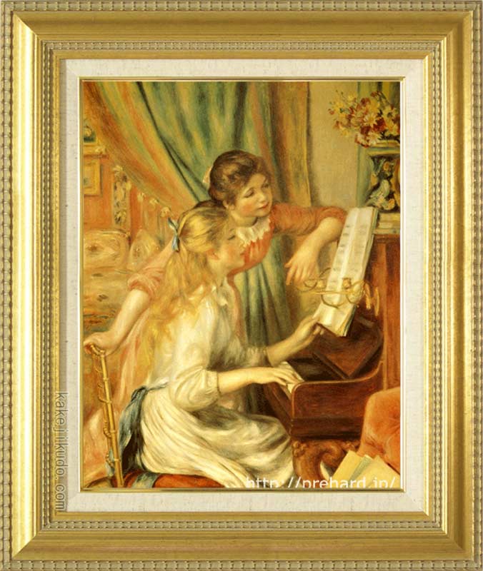 ルノアール　「青い帽子の少女」　レプリカ　1881年 ルノアール 絵画 青い帽子の少女 F3号 送料無料 【複製】【美術