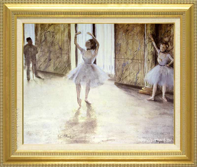 楽天市場】ドガ 絵画 靴下を直す踊り子 F8号 送料無料 【複製