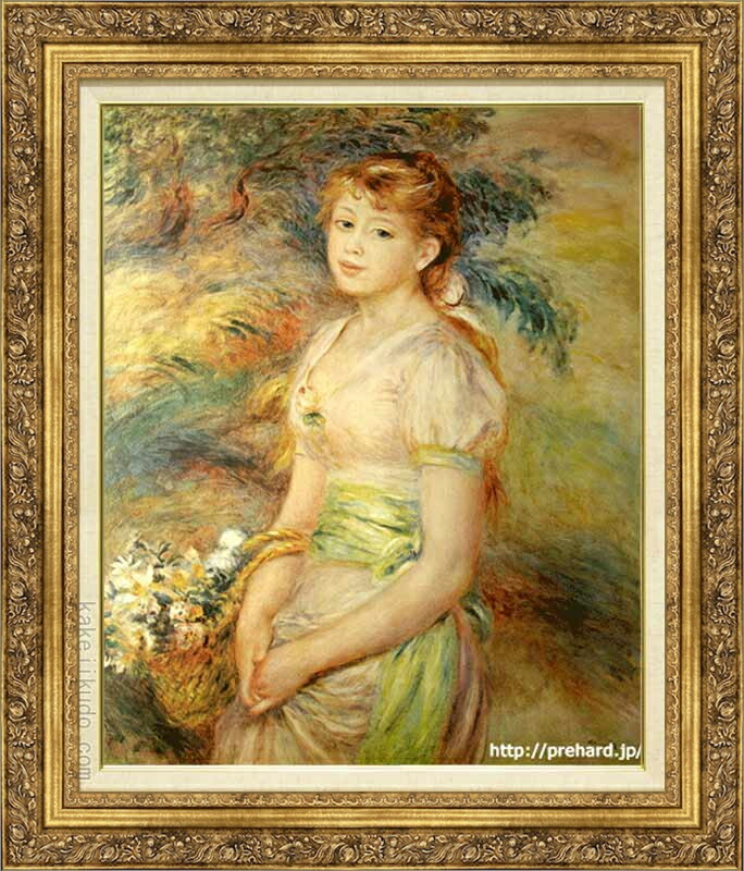 [世界名画]ルノワール　花持つ少女 世界名画]ルノワール 花持つ少女 （ルノワールが描く名も知れぬ