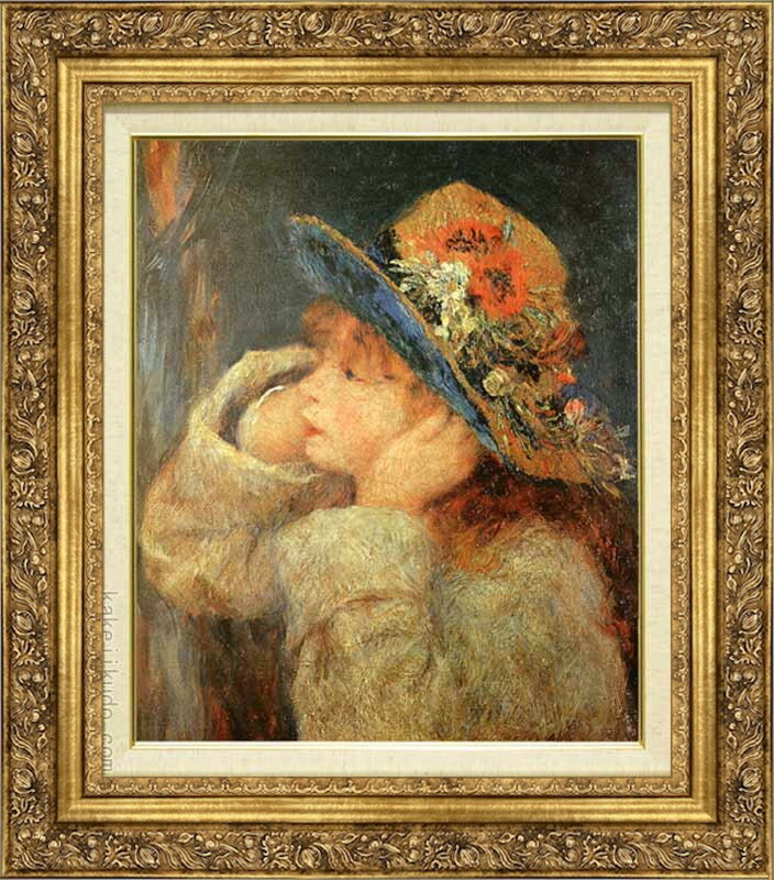 ルノアール　飾り帽子 ルノアール 帽子の女