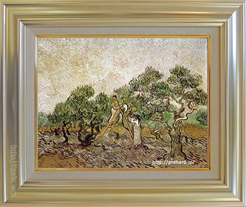 ゴッホ 絵画 オリーブ園 F6号 送料無料 【複製】【美術印刷】【世界の名画】【6号】|掛け軸・絵画の専門店 掛軸堂画廊