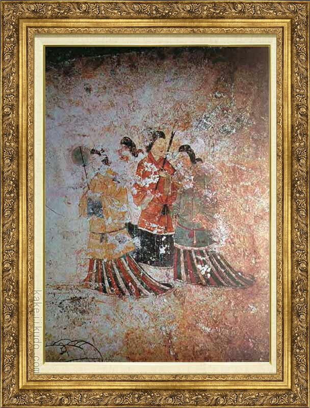 絵画　高松塚古墳壁画(西)　M20A号　送料無料　【複製】【美術印刷】【世界の名画】【大型絵画】｜掛け軸・絵画の専門店　掛軸堂画廊
