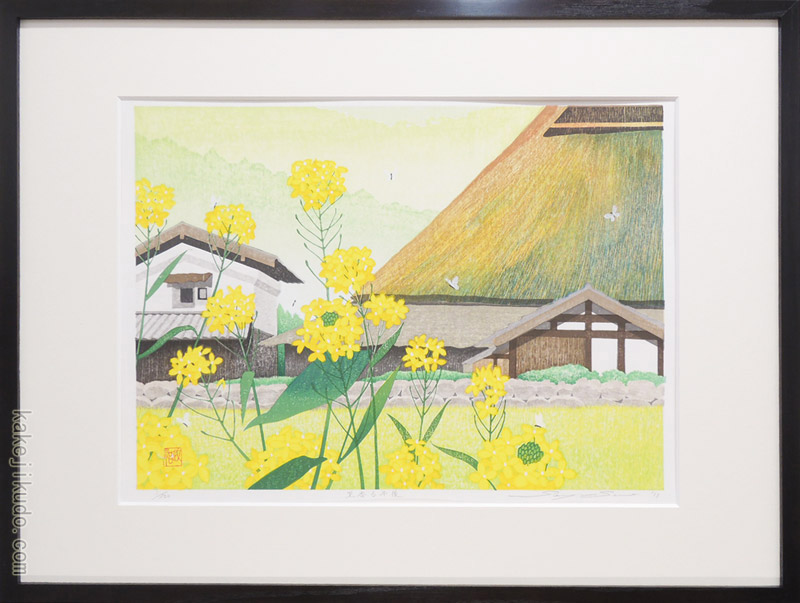 佐野せいじ 「根尾淡墨桜」 木版画 絵画 佐野せいじ 木版画『根尾淡墨桜』 - 国内外の優れた伝統工芸品