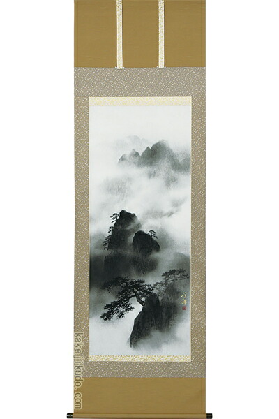 楽天市場】掛軸 緑韻渓聲 （島田智博）送料無料 【肉筆】【掛軸】【一