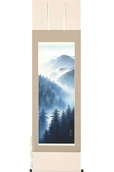 楽天市場】掛け軸 深山幽谷・四季山水 （葛谷聖山） 送料無料 【掛軸