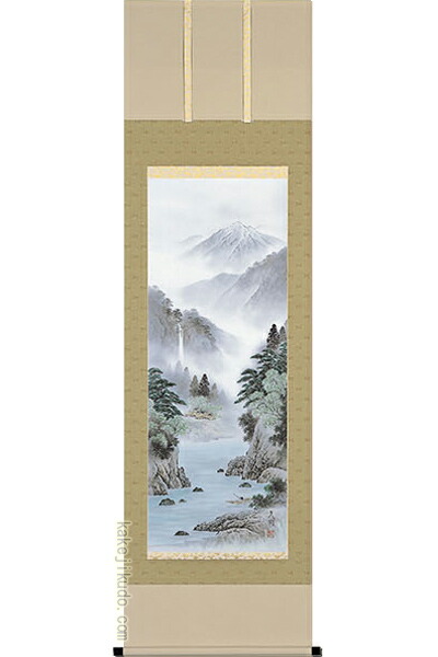 楽天市場】掛け軸 深山幽谷・四季山水 （葛谷聖山） 送料無料 【掛軸