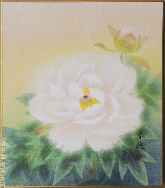 楽天市場】高級色紙「赤富士」秀峰（色紙絵）送料無料 : 掛け軸・絵画