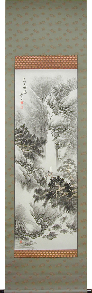 楽天市場】掛け軸 金閣寺 (川村観峰) 送料無料 【掛軸】【一間床・半間