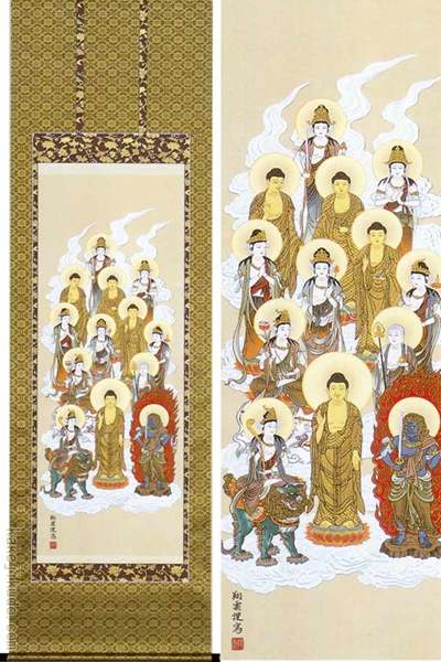 掛軸 松井翔雲筆「 阿弥陀三尊佛 」1009 掛軸 松井翔雲筆「 阿弥陀三尊佛 」1009 m92215231944_1.jpg