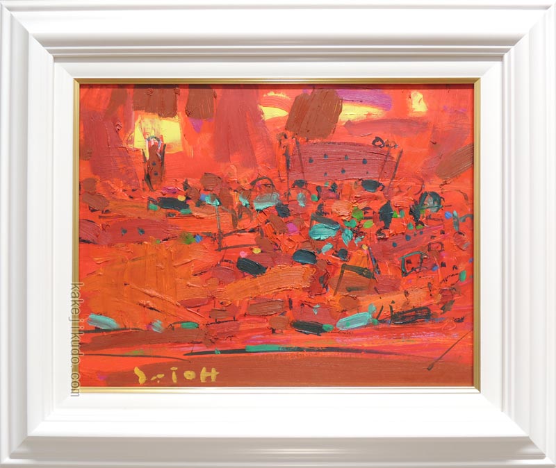 楽天市場】絵画 油絵 佐藤徹 ベニスに乾杯 送料無料 【肉筆】【油絵