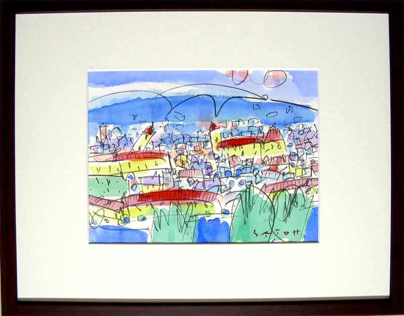 楽天市場】絵画 油絵 佐藤徹 プロヴァンス 送料無料 【肉筆】【油絵