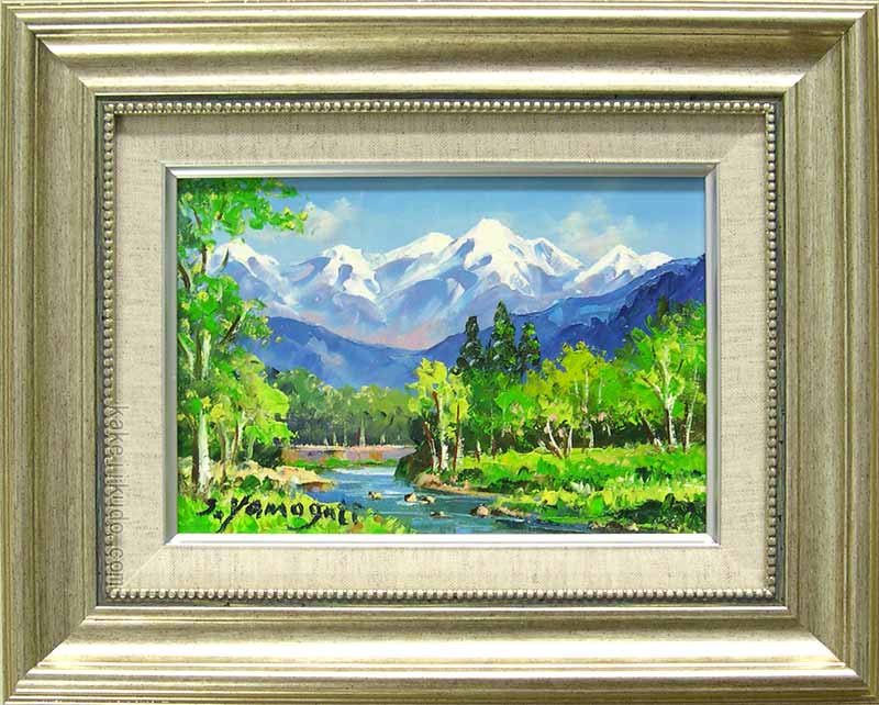 「木曽駒ヶ岳」F6 油絵 油彩画 絵画 アート 風景画 木曽駒ヶ岳」F6 油絵 油彩画 絵画 アート 風景画 木曽駒ヶ岳」F6 油絵