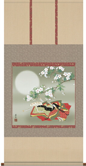 楽天市場】掛け軸 紫式部〜式部雛〜 (西尾香悦) 送料無料 掛軸