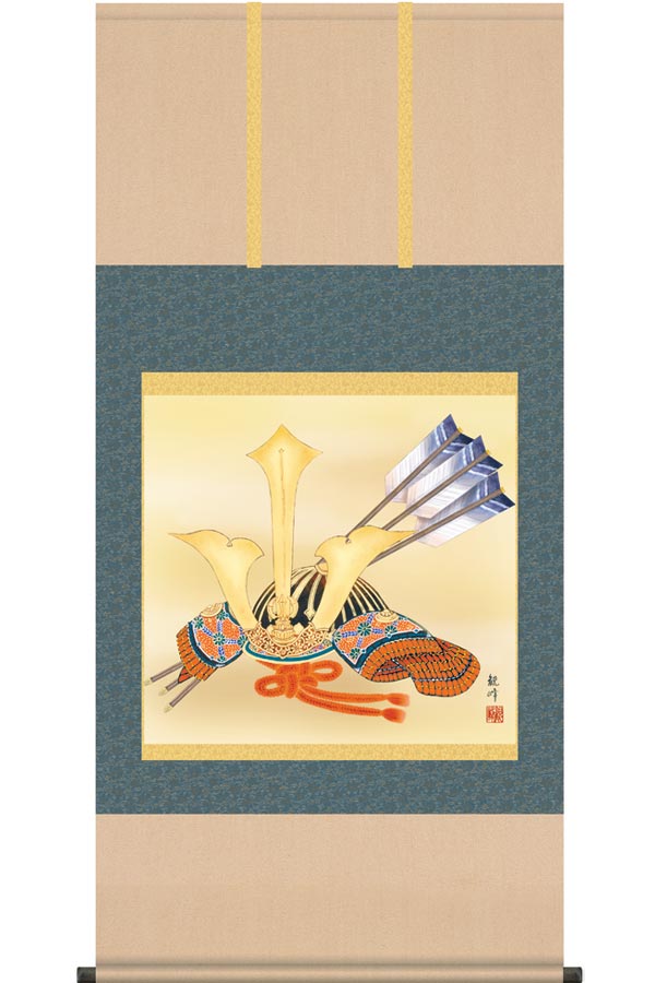 楽天市場】掛け軸 兜（掛軸小物なし） 送料無料 【掛軸】 : 掛け軸