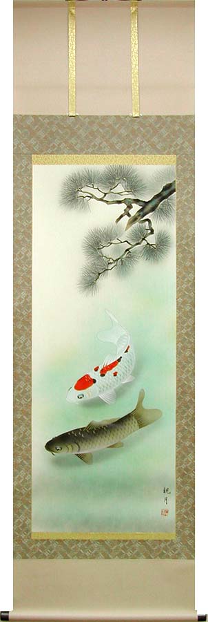 掛け軸6本 奥田廣尚作 葡萄図 他 g-6009.jpg