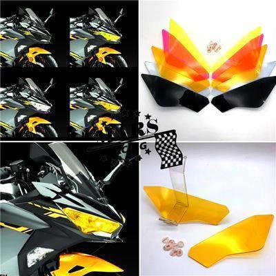 アクリルヘッドライトプロテクターカワサキニンジャ400ニンジャ2018バイク 二輪アクセサリースクリーンレンズ バイクパーツ 交換用パー|sanmibest