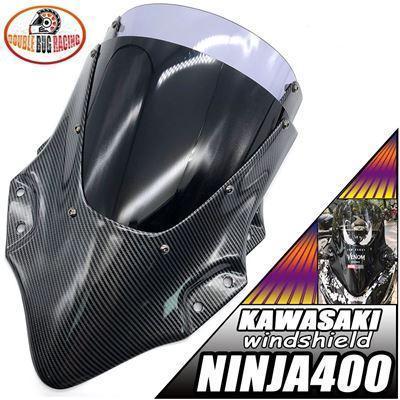 カワサキ バイクアクセサリー ウインドシールド ウインドスクリーンバイザー バイザーデフレクター ニンジャ 400 2018-2021｜sanmibest