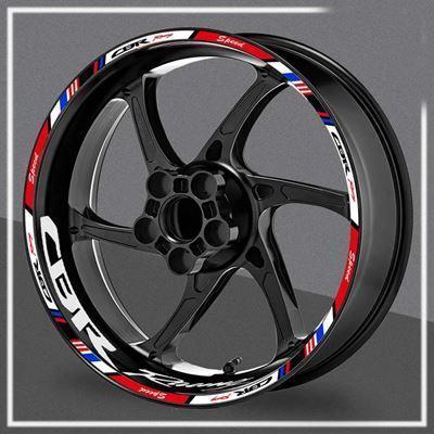 ホンダ 反射型バイクホイールステッカー 17インチストライプ粘着アクセサリー HRC CBR1000RR