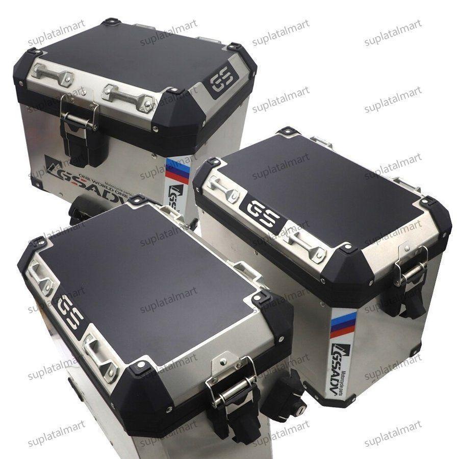 高品質ハード荷物ケース Bmw GS 1200 LC BMW R1200GS オートバイサイドケースパッドパニエカバー 3枚セット（トップ＆サイド2枚）