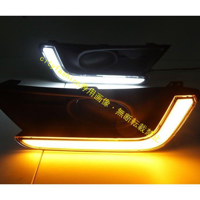 ホンダCRVCR-V 2017 2018用の黄色のターンシグナルフォグランプリレーデイライト付きカーフラッシュLedDRLデイタイムランニングライト｜sanmibest