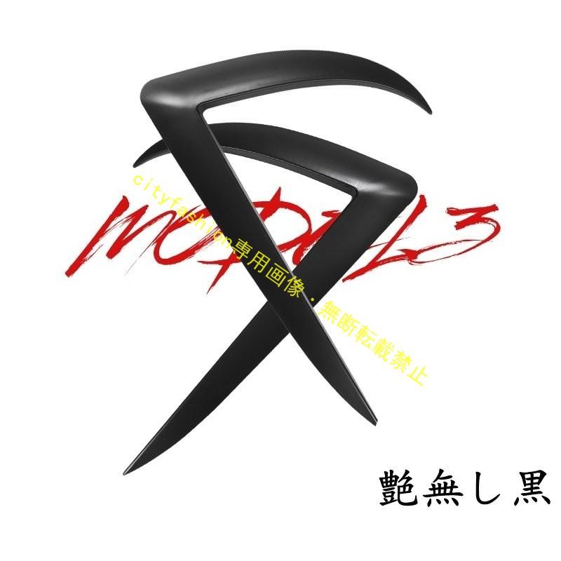 テスラ モデル3 Tesla Model 3 用 フロント フォグランプフレーム フロントスポイラー 2P 4色選び可