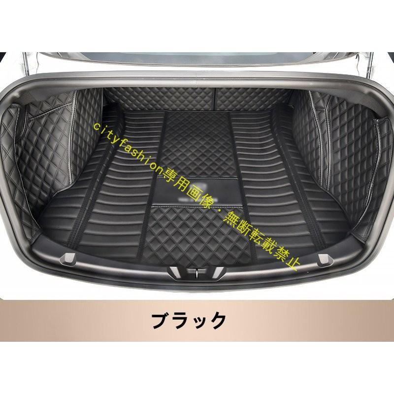 テスラ モデル3TeslaModel3用車のトランクマット防水カーゴマットラゲッジマットトランクトレイ1セット4色選択