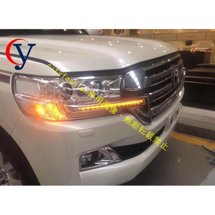 トヨタ ランドクルーザー200 後期 LEDライト 流れるウインカー クロームメッキ フロントグリル 外装パーツ ドレスアップ