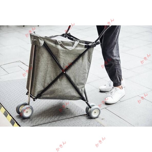 キャリーバッグ ポータブル キャンプ　ショピングカート 大容量 折り畳み 便利 ワンタッチ 買い物 荷物運び