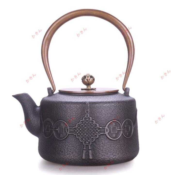 新入荷☆新品未使用★ 提梁壷 水壷 煮茶壷 茶道具★職人手作り★上品 鉄分補給 未塗装鉄器 急須 茶壺