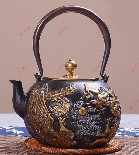 特売！鋳鉄 急須 古風鉄瓶 やかん 提梁壺 茶壺 水壷 煮茶壷 鉄分補給茶道具 限定☆在庫わずか