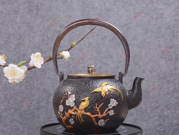 特売！鋳鉄 急須 古風鉄瓶 やかん 提梁壺 茶壺 水壷 煮茶壷 鉄分補給茶道具 限定☆在庫わずか