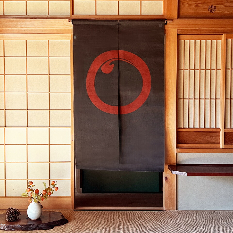 のれん　暖簾　TSUBURA　つぶら織　さっきょり　京都　柿渋のれん のれん 暖簾 TSUBURA つぶら織 さっきょり 京都 柿渋のれん