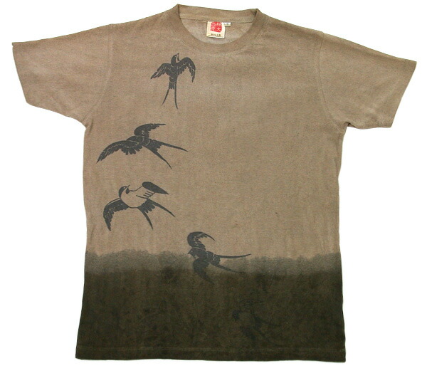 柿渋染め　半袖　Tシャツ　COTTEL 麻と柿渋染め・草木染めのみつる工芸 / ヘンプコットンTシャツ